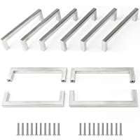 Yorbay 10pcs 128mm Manillas Tiradores para Muebles Acero Inoxidable Cepillado Mate (Longitud total 138mm) reutilizable